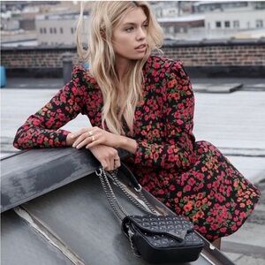 The Kooples 100% Silk Dress w/ Camellia Rose Print